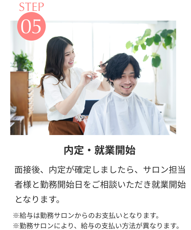 STEP5 内定・就職開始