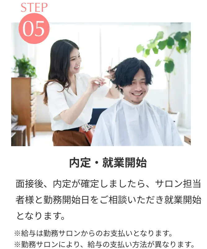 STEP5 内定・就職開始